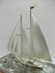 The Sailboat Of Silver985 Of Japan.  2masts.  129g/ 4.  54oz.  Takehiko ' S Work. Other Antique Sterling Silver photo 8