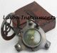 Antique London Vintage Sundial Compass Nautical W/case Brass Compass Engraved Compasses photo 9