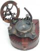 Antique London Vintage Sundial Compass Nautical W/case Brass Compass Engraved Compasses photo 3