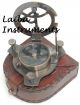 Antique London Vintage Sundial Compass Nautical W/case Brass Compass Engraved Compasses photo 7