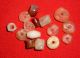 (15) Colorful Sahara Neolithic Stone Beads,  Prehistoric African Artifacts Neolithic & Paleolithic photo 1