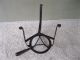 Antique Trivet Hearth Kettle Stand W/handle Wrought Iron Tripod 13 - 1/4  X8 - 5/8 