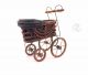 Vintage Doll Baby Carriage Victorian Stroller Wicker Metal Springs Cloth Bonnet Baby Carriages & Buggies photo 1