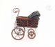 Vintage Doll Baby Carriage Victorian Stroller Wicker Metal Springs Cloth Bonnet Baby Carriages & Buggies photo 5