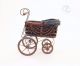 Vintage Doll Baby Carriage Victorian Stroller Wicker Metal Springs Cloth Bonnet Baby Carriages & Buggies photo 6
