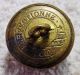 Antique Brass Ball Button Monogram And Crown Ct Paris 7/8 
