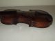 Antique 19th C.  Violin With Case & Bow,  Tiger Maple W/ Ebony Fingerboard & Pegs String photo 3