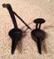 Antique Primitive Wrought Iron Hook And Hanging Betty Lamp Primitives photo 5