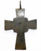 Stunning Medieval Gold - Gilded Bronze Cross Pendant W/ Crucified Jesus - St38 Roman photo 2