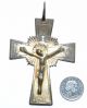Stunning Medieval Gold - Gilded Bronze Cross Pendant W/ Crucified Jesus - St38 Roman photo 3