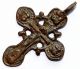 Late Medieval Bronze Radiate Cross Pendant - Wearable Artifact - St3 Roman photo 1