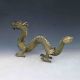 Chinese Bronze Gilt Handwork Carved Flying Dragon Statues X0281 Other Antique Chinese Statues photo 1