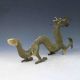 Chinese Bronze Gilt Handwork Carved Flying Dragon Statues X0281 Other Antique Chinese Statues photo 2