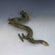 Chinese Bronze Gilt Handwork Carved Flying Dragon Statues X0281 Other Antique Chinese Statues photo 3