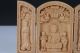 Boxwood Highly Difficulty Carved Floding Box Avalokitesvara Heart Sutra Boxes photo 2