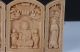 Boxwood Highly Difficulty Carved Floding Box Avalokitesvara Heart Sutra Boxes photo 3