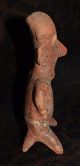 Ancient Pre - Columbian Nayarit Male Polychrome Figure Estate Item 7 1/8 ' H The Americas photo 1