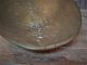 Antique Primitive Large Old Brass Country General Store Scale Pan Tray Scoop Primitives photo 2