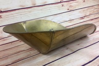 Vintage Brass Scale Tray Grocery Store Scoop Basket photo