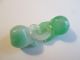 Antique Carved Chinese Green & White Jade Connected Puzzle Balls Other Chinese Antiques photo 3