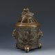 Chinese Brass Hand - Carved Dragon Incense Burner W Daqing Mark Incense Burners photo 5