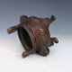 Chinese Purple Bronze Hand Carved Lion Incense Burner X0303 Incense Burners photo 4