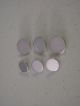 6 Antique Cartier Sterling Silver Buttons W 6 Anti - Tarnish Pouches & Box Vintage France photo 7