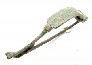 Celtic Iron Age La Tene Brooch / Fibula - Ancient Rare Artifact Lovely - D906 photo
