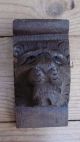 19thc Gothic Oak Carved Lion Head Corbel Other Antique Woodenware photo 4
