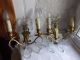French Patina Gold Bronze Crystals Wall Light Sconces Chandeliers, Fixtures, Sconces photo 2