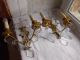 French Patina Gold Bronze Crystals Wall Light Sconces Chandeliers, Fixtures, Sconces photo 3
