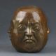 Chinese Brass Handwork Buddha Head Statue B1 Other Antique Chinese Statues photo 2