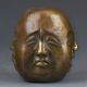 Chinese Brass Handwork Buddha Head Statue B1 Other Antique Chinese Statues photo 3