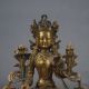 Chinese Brass Hand - Painted Tibetan Buddhist Statue - - Vajrasattva Gd6646 Buddha photo 1