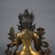 Chinese Brass Hand - Painted Tibetan Buddhist Statue - - Vajrasattva Gd6646 Buddha photo 5