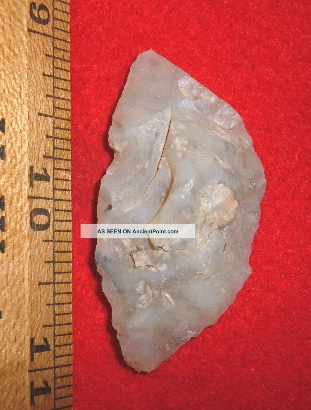 Aterian Early Man Knife,  Tool (30k - 80k Bp) Prehistoric African Artifact Neolithic & Paleolithic photo
