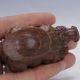 Chinese Collected Chenxiang Wood Hand - Carved Foo Dog Statue B900 Foo Dogs photo 6