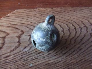 16/17 Century.  Crotal Bell With Makers Mark. photo