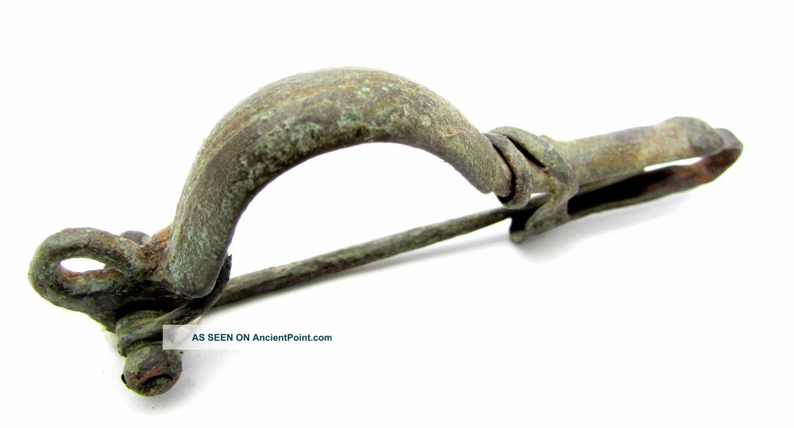 Roman Bronze Decorated P - Shaped Bow Type Brooch/fibula - Ancient Artifact - D905 Roman photo