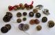 Vintage Mixed Variety Of Buttons,  Glass,  Marcasite,  Metal,  Shell & More Buttons photo 5