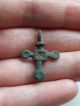Ancient Bronze Cross Pendant Viking Kievan Rus 4 Other Antiquities photo 2