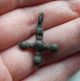 Ancient Bronze Cross Pendant Viking Kievan Rus 6 Other Antiquities photo 1