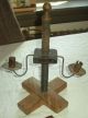 Antique Primitive 1700s – 1800s Adjustable Candle Stick Stand Vafo Primitives photo 10
