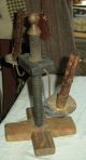 Antique Primitive 1700s – 1800s Adjustable Candle Stick Stand Vafo Primitives photo 1