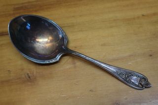 1847 Rogers Bros.  Old Colony Triple Silverplate Flatware Casserole Spoon photo