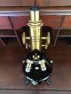 Antique Leitz Wetzlar Brass Microscope W/circular Mechanical Stage,  Case,  More Other Antique Science Equip photo 3