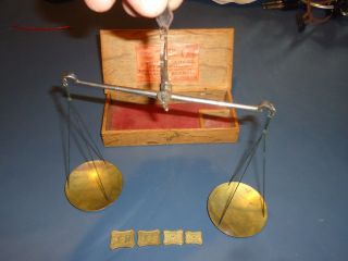 1851 - 1862 Late Day & Millard Co.  Gold Scale & Penny Weights,  Gold Miners Scale photo