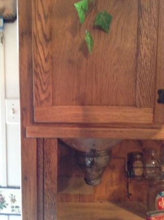 Antique Oak Sellers Hoosier Kitchen Cabinet Local Pick Up Only photo