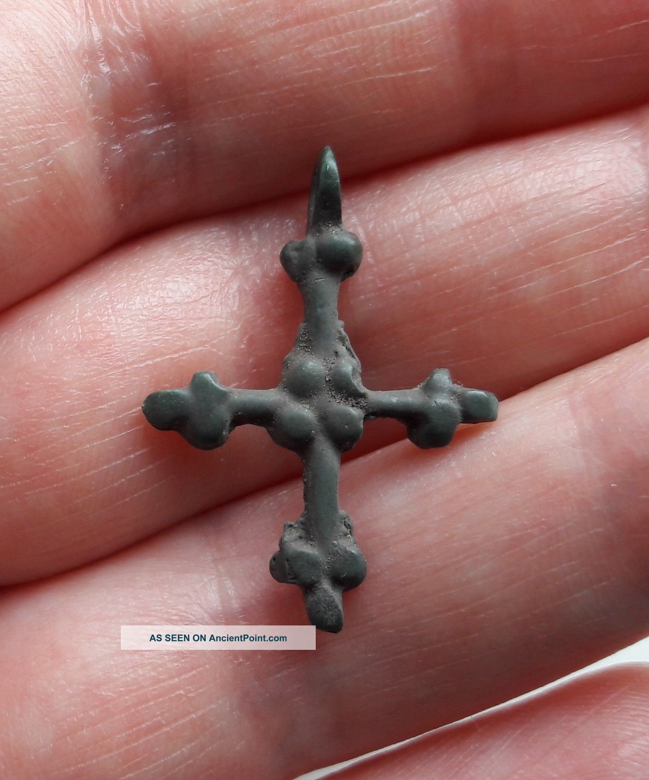 Ancient Bronze Cross Pendant Viking Kievan Rus 3 Other Antiquities photo