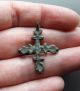 Ancient Bronze Cross Pendant Viking Kievan Rus 11 Other Antiquities photo 4